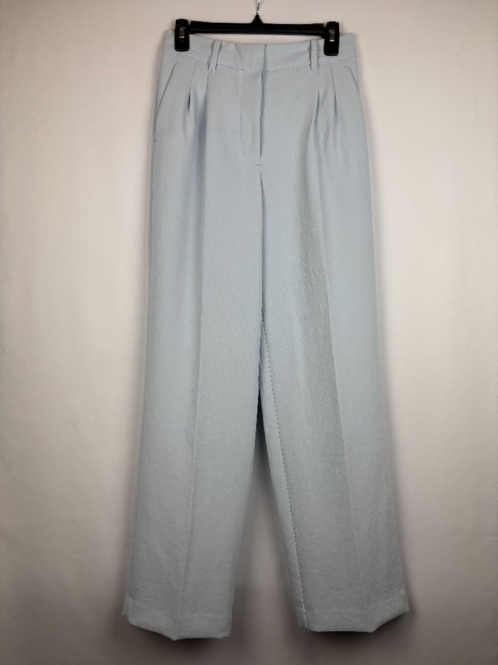 Wilfred The Effortless Pants Light Blue Wide Straight Leg Pleated Trousers Work